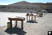 Eventually, shelters will be built over the shooting tables.