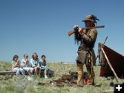 Loading a musket. Photo by Pinedale Online.