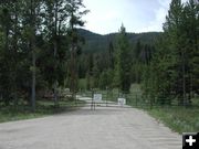 Campground road closed. Photo by Pinedale Online.