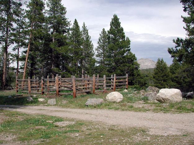 Corrals at Trailhead. Photo by Pinedale Online.