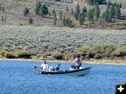 Fishing on Dollar Lake. Photo by Pinedale Online.
