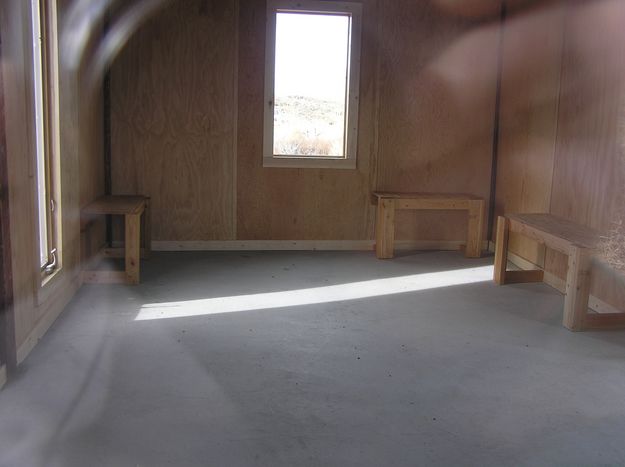 Warming Hut Interior. Photo by Pinedale Online.