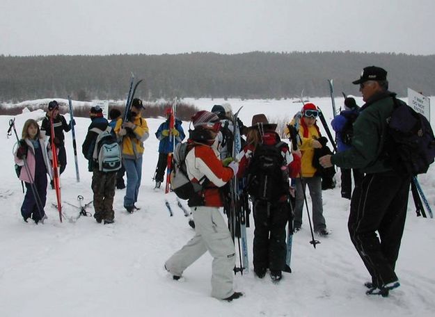 Middle School Skiers. Photo by Rita Hudlow.