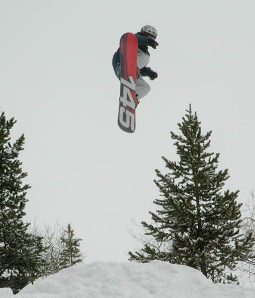 145 Snowboard Air. Photo by Pinedale Online.