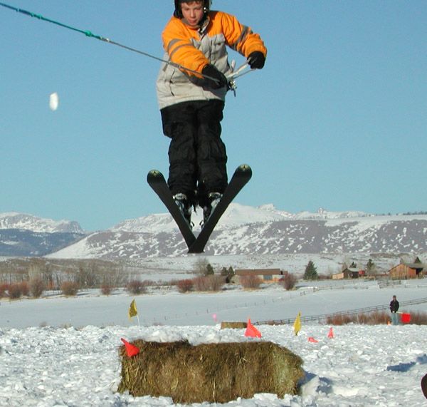 Airborne Ski Jorer. Photo by Clint Gilchrist, Pinedale Online.