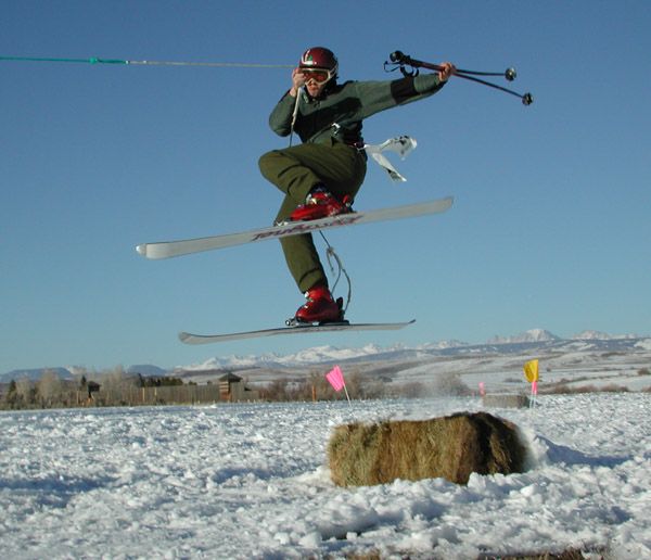 Jesse the X-Ski Jorer. Photo by Clint Gilchrist, Pinedale Online.