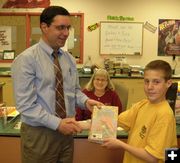 Harwood Principal of the Day. Photo by Sublette County School District No. 1.