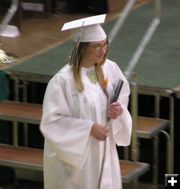 Has her diploma. Photo by Pinedale Online.