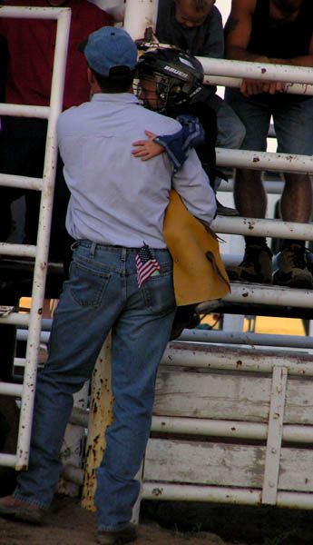 Little Cowboy Rides Away. Photo by Dawn Ballou, Pinedale Online.