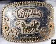 Champion Buckle. Photo by Pinedale Online.