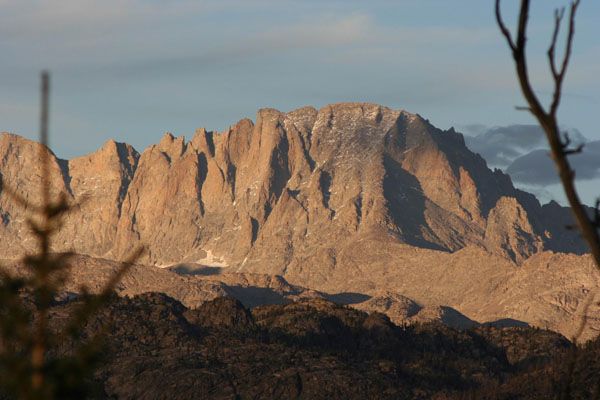 Fremont Peak up close. Photo by Clint Gilchrist, Pinedale Online.