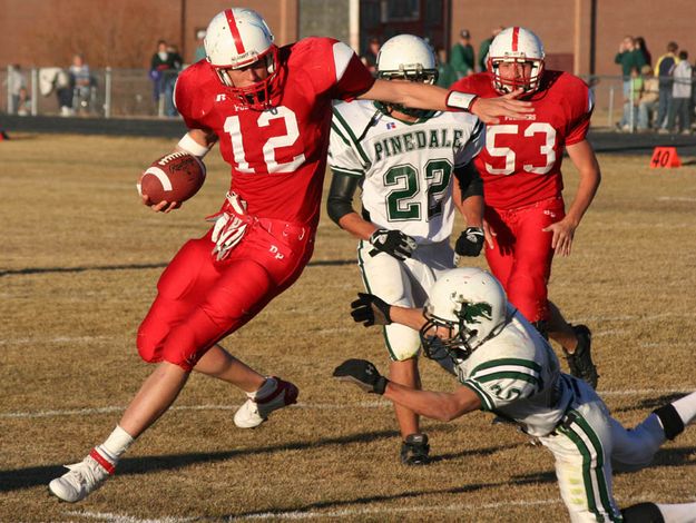 Big Piney Touchdown. Photo by Pinedale Online.