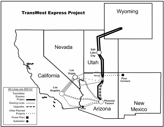 TransWest Powerline Project. Photo by Arizona Public Service Company.