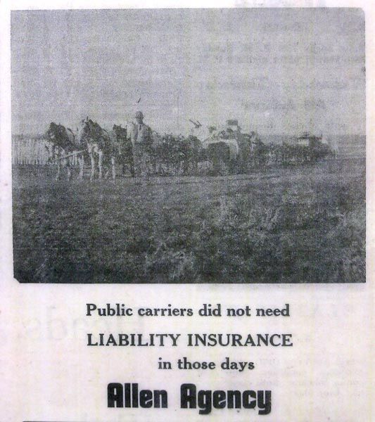 Early Allen Agency Ad. Photo by Dawn Ballou, Pinedale Online.