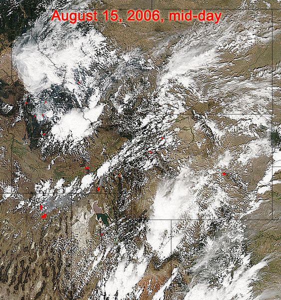Mid-Afternoon Satellite Image. Photo by MODIS Satellite image.