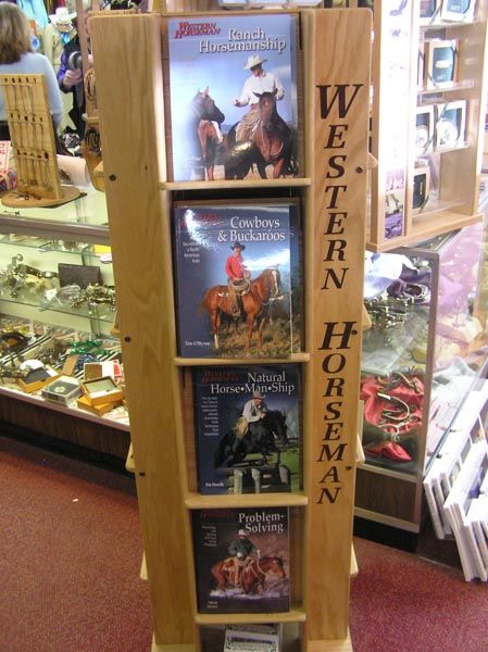 Horse training books. Photo by Dawn Ballou, Pinedale Online!.