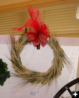 Bottoms Up Wreath. Photo by Dawn Ballou, Pinedale Online.