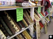 Fabric for sewing & quilting. Photo by Dawn Ballou, Pinedale Online.