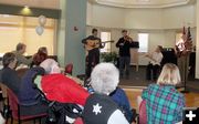 Playing for Senior Center. Photo by Pam McCulloch, Pinedale Online.