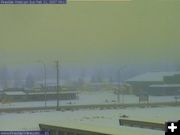 Foggy Pinedale. Photo by Pinedale webcam.