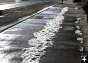 Sidewalks. Photo by Pam McCulloch, Pinedale Online.