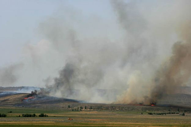 Pole Creek Fire. Photo by Dawn Ballou, Pinedale Online.