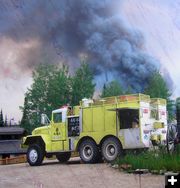 Busy fire season. Photo by Bob Rule, KPIN 101.1 FM Radio.