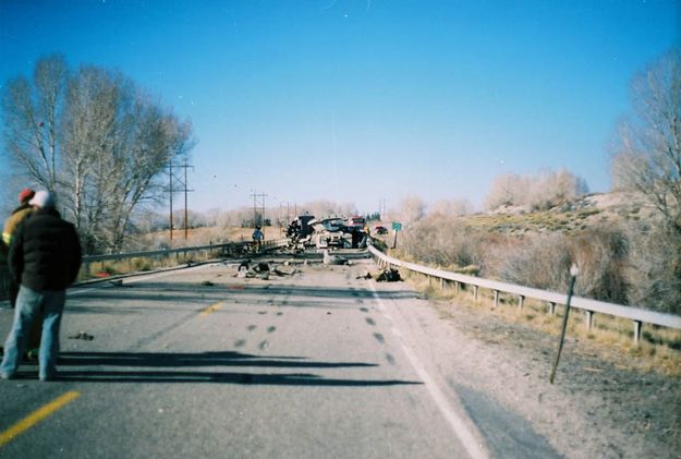Skid Marks. Photo by Wyoming Highway Patrol.