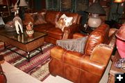 Leather Couch. Photo by Dawn Ballou, Pinedale Online.