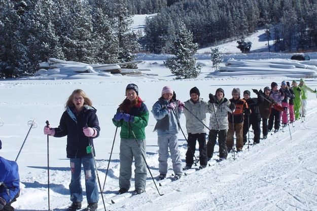 4th Grade Ski Program. Photo by Pinedale Ski Education Foundation.