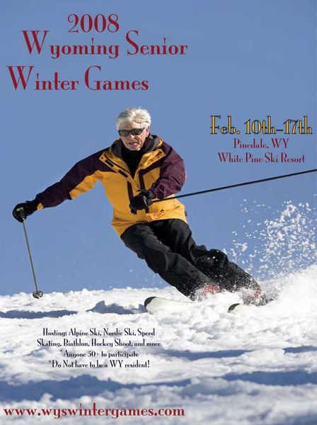 Senior Winter Games Poster. Photo by Wyoming Senior Winter Games.