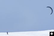 Snowkiters on the Rim. Photo by Cat Urbigkit, Pinedale Online.