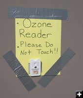 Ozone Test in Progress. Photo by Dawn Ballou, Pinedale Online.