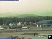 Hazy Pinedale. Photo by Pinedale Webcam.