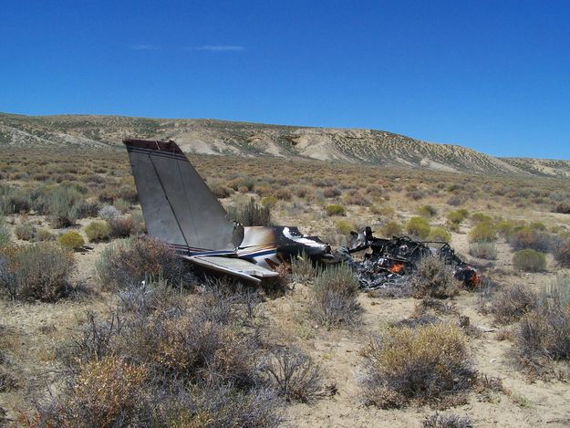Plane Crash. Photo by Sweetwater County Sheriff's Office.