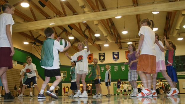Half Court Games. Photo by Pam McCulloch, Pinedale Online.