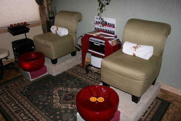 Mani and Pedicures. Photo by Dawn Ballou, Pinedale Online.