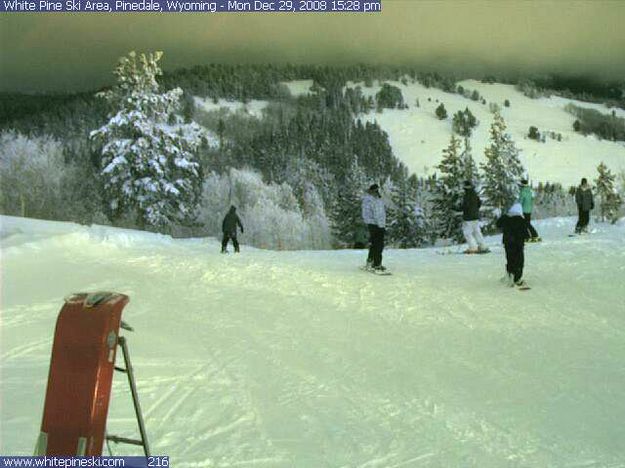 Skiing is great!. Photo by White Pine Top Webcam.