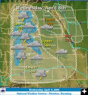 April 8 2009. Photo by National Weather Service.