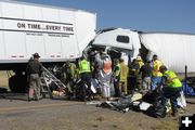 I-80 Crash-02. Photo by Ross Doman, Wyoming Department of Transportation.