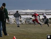 Touchdown!. Photo by Dawn Ballou, Pinedale Online.