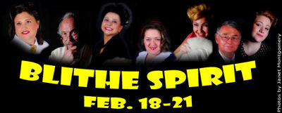 Blithe Spirit. Photo by Pinedale Community Theatre.