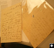 Robert Campbell letters. Photo by Dawn Ballou, Pinedale Online.