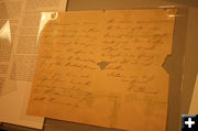 Stewart letter. Photo by Dawn  Ballou, Pinedale Online.