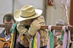 Easter hat, Wyoming style. Photo by Megan Rawlins, Pinedale Roundup.