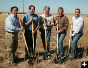Groundbreaking. Photo by Dawn Ballou, Pinedale Online.