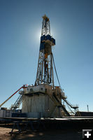 Drill rig. Photo by Dawn Ballou, Pinedale Online.