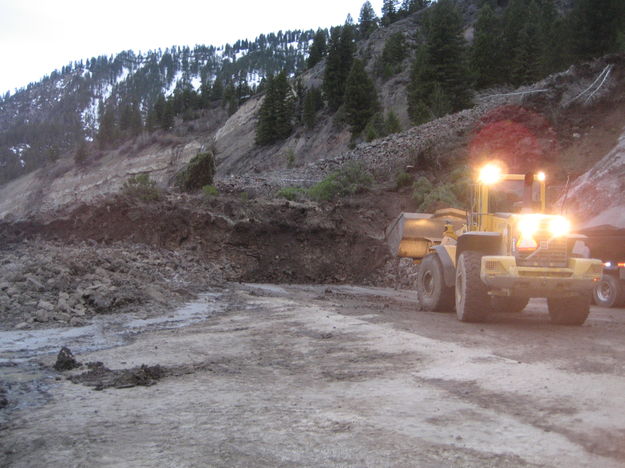 Active Landslide. Photo by Wyoming Department of Transportation.