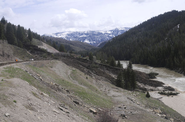 Mudslide. Photo by Wyoming Department of Transportation.