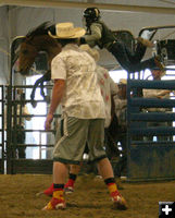 Colt Ramsey flying. Photo by Dawn Ballou, Pinedale Online.